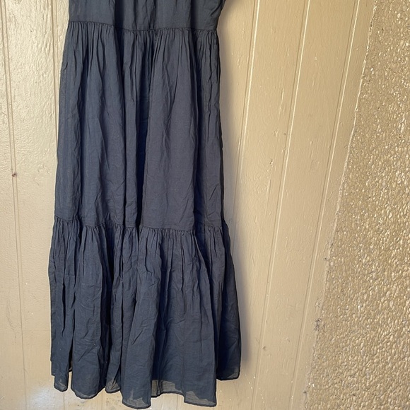 J.Crew flutter sleeve tiered maxi dress in black - Picture 4 of 9